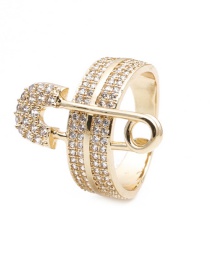 Fashion Golden Three-ring Buckle Pin Ring