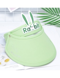 Fashion Rabbit Ears-green Cartoon Dinosaur Child Sunscreen Empty Sun Hat