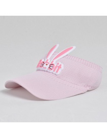 Fashion Pink Children Cartoon Bunny Empty Sun Hat