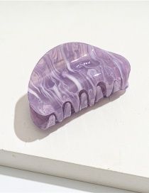 Fashion Purple Acrylic Oval Gripper