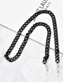 Fashion Black Acrylic Chain Glasses Chain