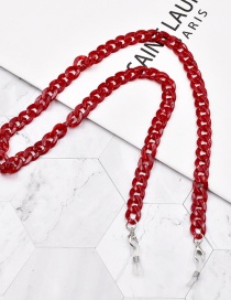Fashion Red Acrylic Chain Glasses Chain