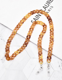 Fashion Amber Acrylic Chain Glasses Chain