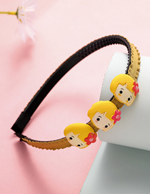 Fashion Little Girl-yellow Children's Cartoon Bow Headband