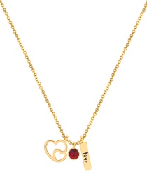 Fashion Love Copper Love Letter Love Necklace