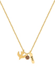 Fashion Wild Goose Copper Love Letters Dayan Necklace