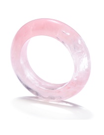Fashion Pink Resin Color Ring