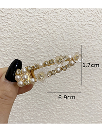 Fashion 9-small Flower Hairpin Resin Pearl Flower Catch Clip