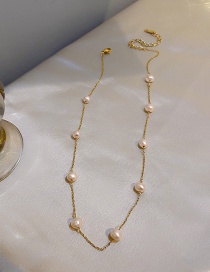 Fashion Pink Freshwater Pearl Necklace