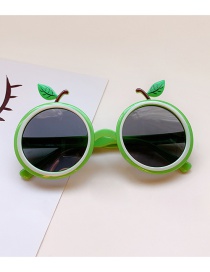 Fashion Green Apple Children Polarized Cartoon Fruit Sunglasses