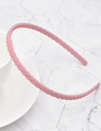 Fashion 20#twisted Bean Paste Pink Wave Twist Plastic Headband