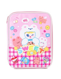 Fashion Pink (suitable For 9.7-11 Inches) Cartoon Flat Double Zipper 11 Inch Protective Bag