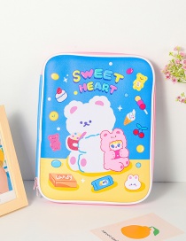 Fashion Blue (suitable For 9.7-11 Inches) Cartoon Flat Double Zipper 11 Inch Protective Bag