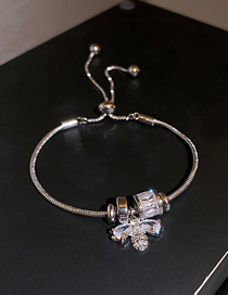 Fashion Silver Color Bee Diamond Zircon Bracelet