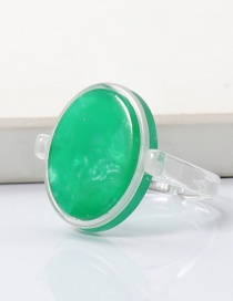 Fashion Green Colorful Acrylic Ring