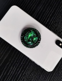 Fashion Rhinestone Ring-green Diamond-encrusted Alloy Rhinestone Mobile Phone Holder