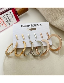Fashion Suit Circle Ear Ring Set