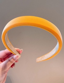 Fashion Orange Pure Color Sponge Headband