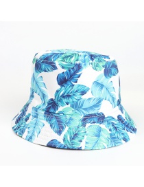 Fashion Leaves White Cashew Flower Fruit Print Leaf Sun Hat