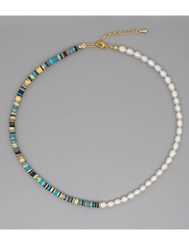 Fashion A Colorful Clay Pearl Necklace