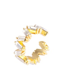 Fashion White-single C-shaped Alloy Ear Clip Without Pierced Ears
