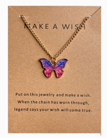 Fashion 2# Alloy Butterfly Necklace