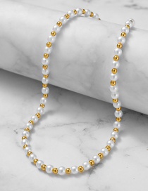 Fashion Gold Color Freshwater Pearl Necklace