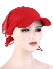 Fashion Scarlet Solid Color Cotton Printed Toe Cap