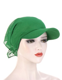 Fashion Dark Green Solid Color Cotton Printed Toe Cap