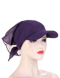 Fashion Deep Purple Solid Color Cotton Printed Toe Cap