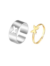 Fashion 7# Open Butterfly Ring