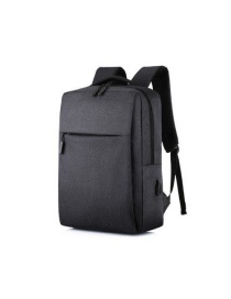 Fashion Black Usb Charging Backpack