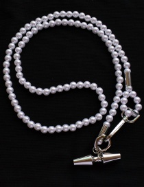 Fashion Silver Color Pearl Gyro Body Chain