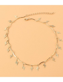 Fashion Gold Color Alloy Lightning Necklace