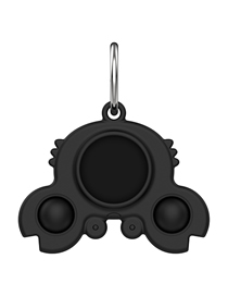 Fashion Crab Protective Cover Black Suitable For Apple Silicone Locator Keychain