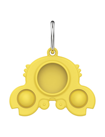 Fashion Crab Protective Cover Yellow Suitable For Apple Silicone Locator Keychain