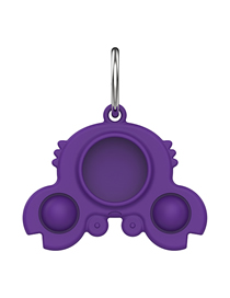 Fashion Crab Protective Sleeve Purple Suitable For Apple Silicone Locator Keychain