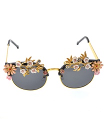 Gafas De Sol Con Estampado De Mariposas Y Flores En Relieve