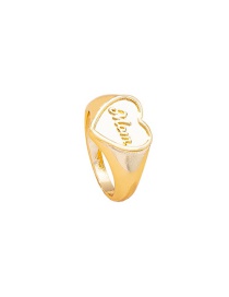 Fashion Golden Letter Love Ring
