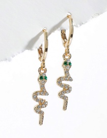 Fashion Golden Small Snake Earrings