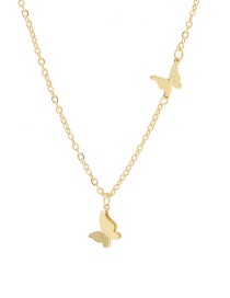 Fashion Golden Butterfly Chain Necklace