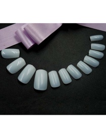 Fashion Natural Color Finished Nail Art Patches Transparent Color 500 Pieces Packed Fake Nails Solid Color Nail Patches