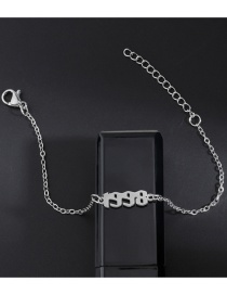 Fashion Steel Color 1998 Titanium Steel Vintage Chain Splicing Bracelet