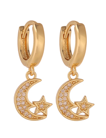 Fashion Moon Geometric Moon Earrings