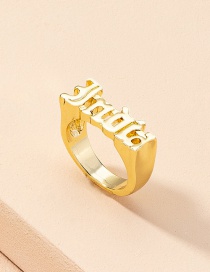 Fashion J Metal Letter Ring