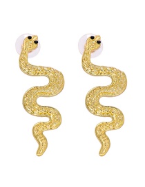 Fashion Gold Color Geometric Snake Earrings