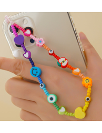 Fashion Qt-k210039k Color Matching Fruit Love Eye Phone Chain