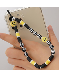Fashion Rt-k210059a Striped Beads Smiley Eyes Phone Chain