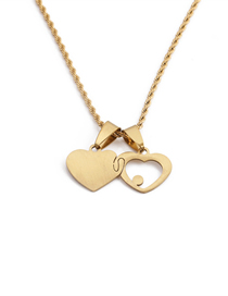 Fashion Ssn00142 Titanium Steel Hollow Heart Necklace