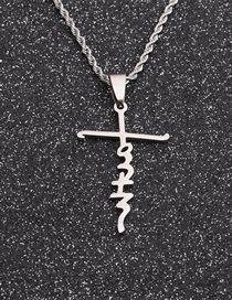 Fashion Ssn00129 Cross Titanium Steel Cross Necklace
